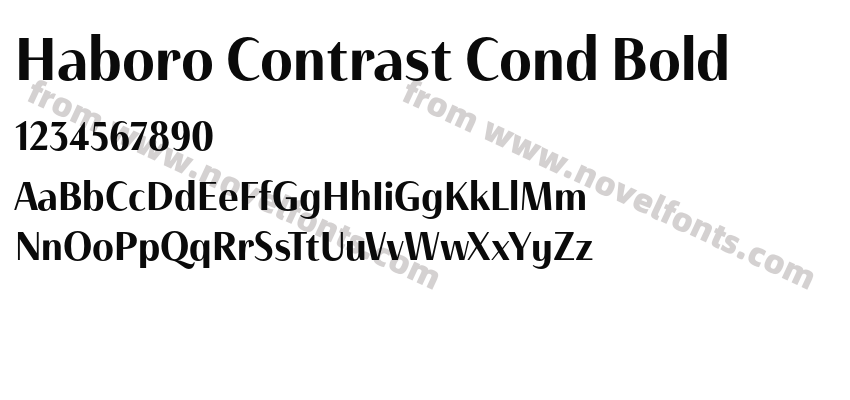 Haboro Contrast Cond BoldPreview