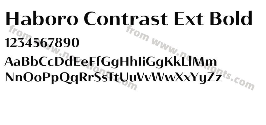 Haboro Contrast Ext BoldPreview