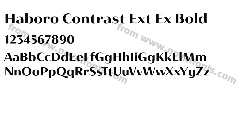 Haboro Contrast Ext Ex BoldPreview