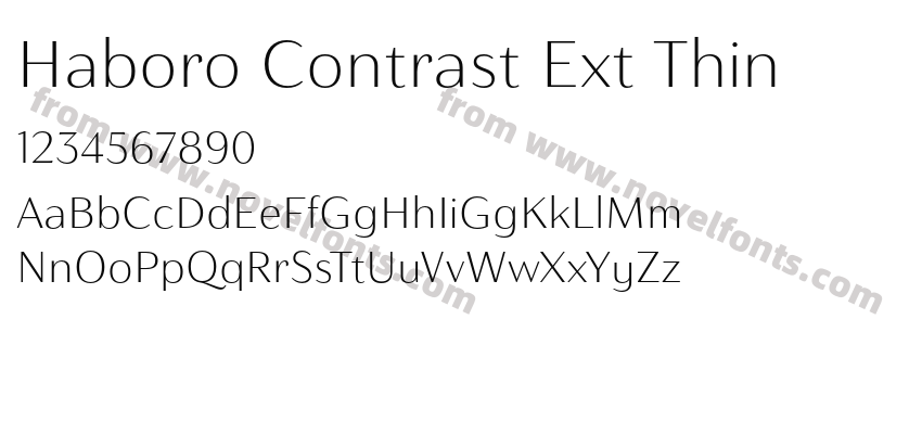 Haboro Contrast Ext ThinPreview