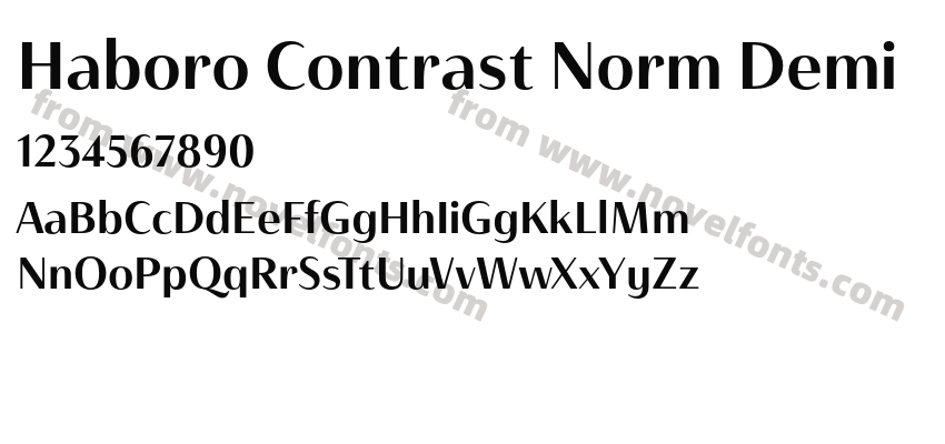 Haboro Contrast Norm DemiPreview