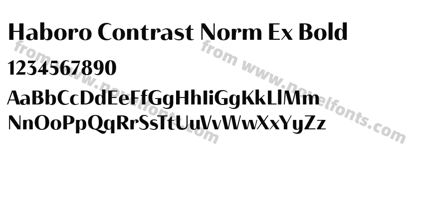 Haboro Contrast Norm Ex BoldPreview