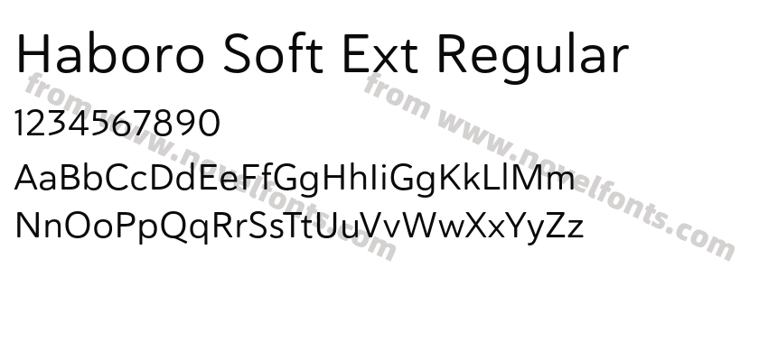 Haboro Soft Ext RegularPreview