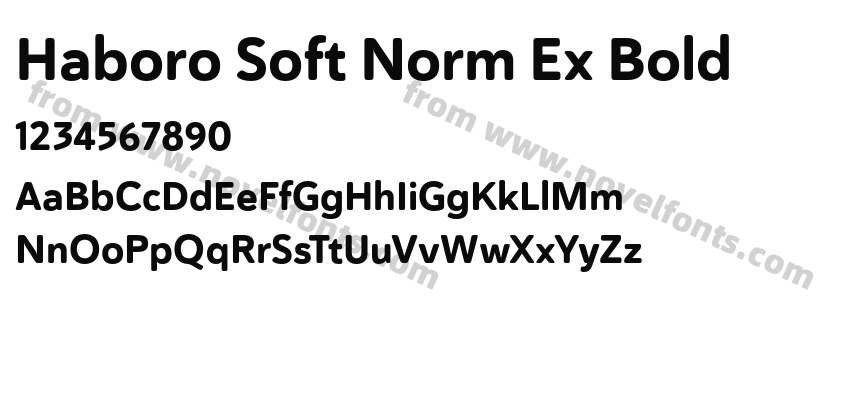 Haboro Soft Norm Ex BoldPreview