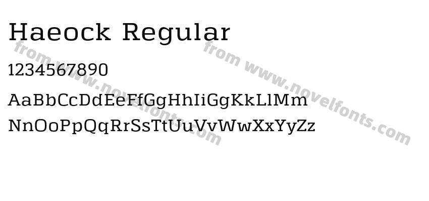 Haeock RegularPreview