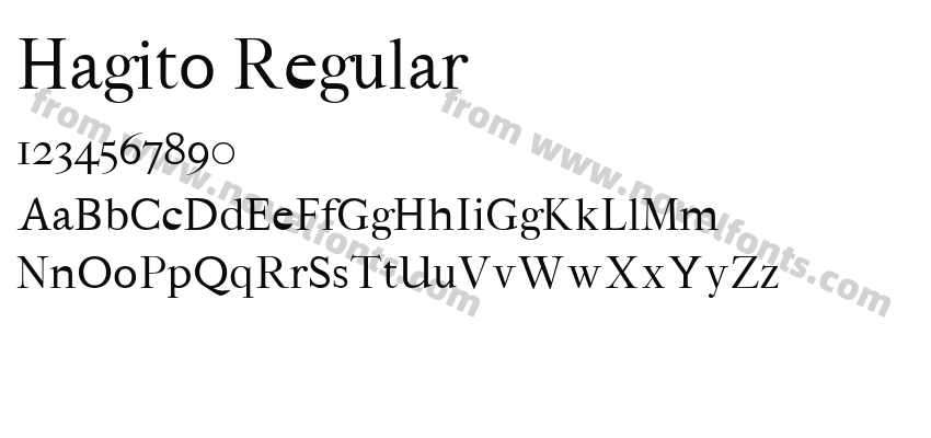 Hagito RegularPreview