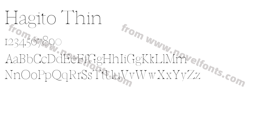 Hagito ThinPreview