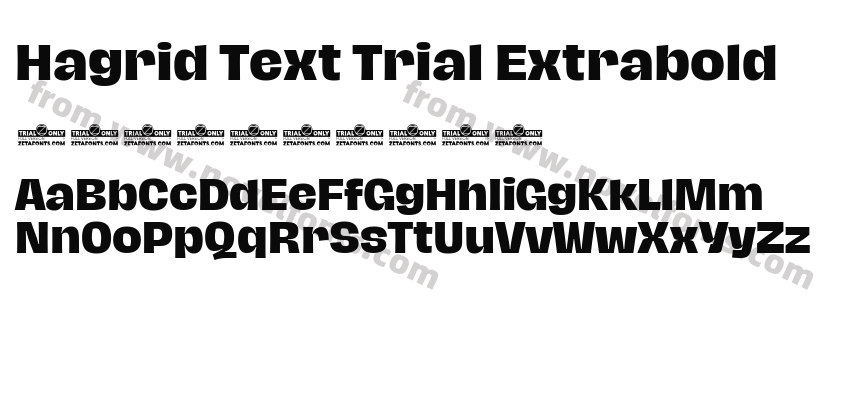 Hagrid Text Trial ExtraboldPreview