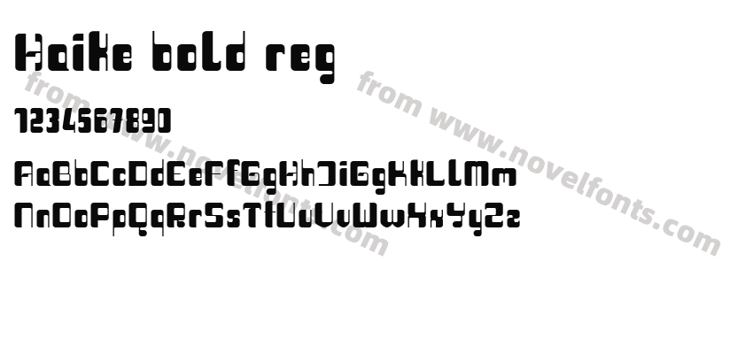 Haike bold regPreview