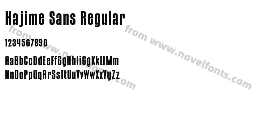 Hajime Sans RegularPreview
