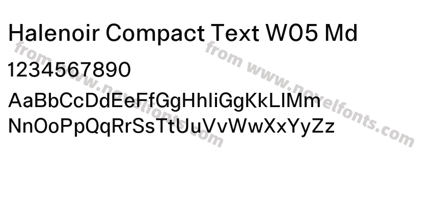 Halenoir Compact Text W05 MdPreview