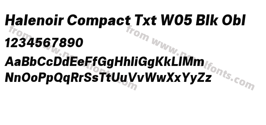 Halenoir Compact Txt W05 Blk OblPreview