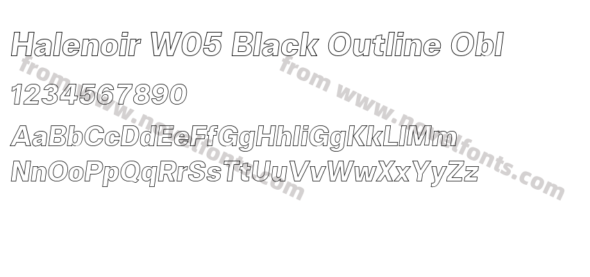 Halenoir W05 Black Outline OblPreview