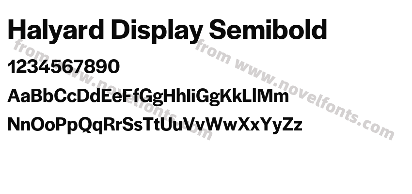 Halyard Display SemiboldPreview