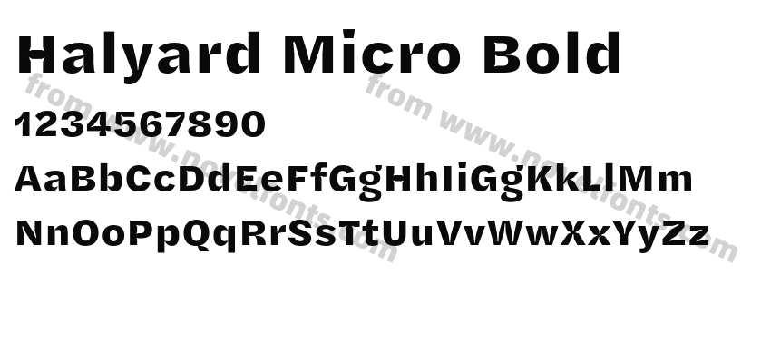 Halyard Micro BoldPreview