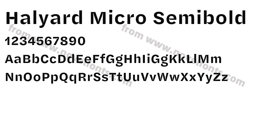Halyard Micro SemiboldPreview