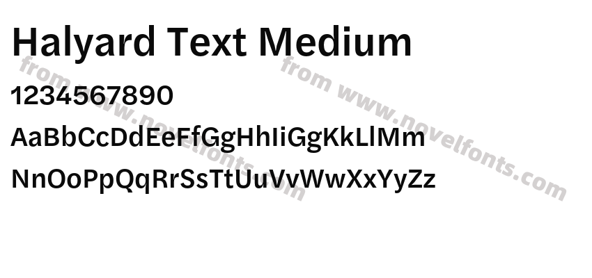 Halyard Text MediumPreview