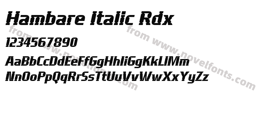 Hambare Italic RdxPreview
