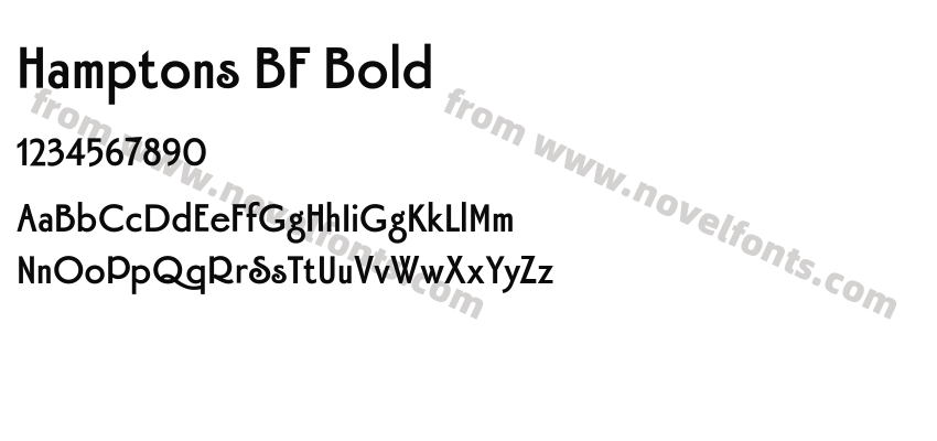 Hamptons BF BoldPreview