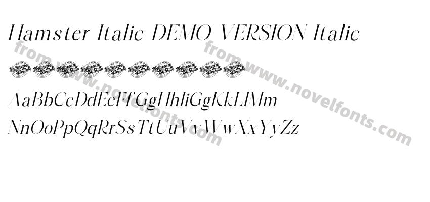 Hamster Italic DEMO VERSION ItalicPreview