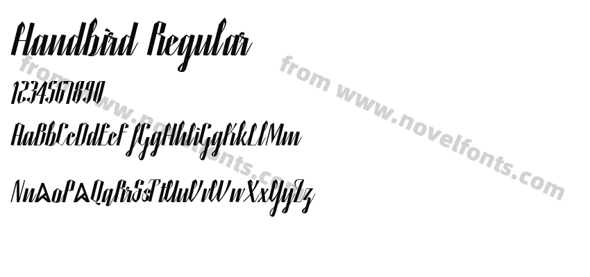 Handbird RegularPreview