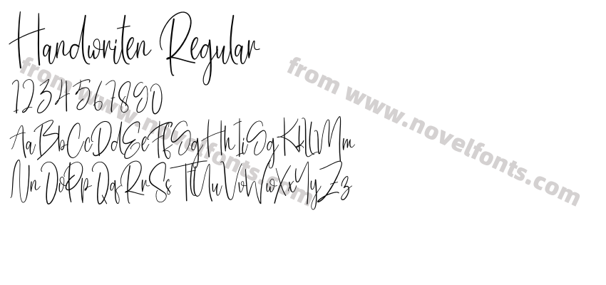 Handwriten RegularPreview