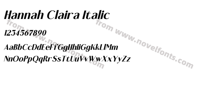 Hannah Claira ItalicPreview
