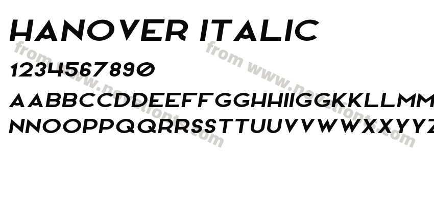 Hanover ItalicPreview