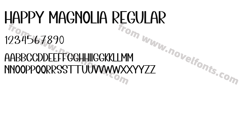 Happy Magnolia RegularPreview
