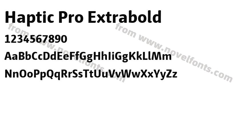 Haptic Pro ExtraboldPreview