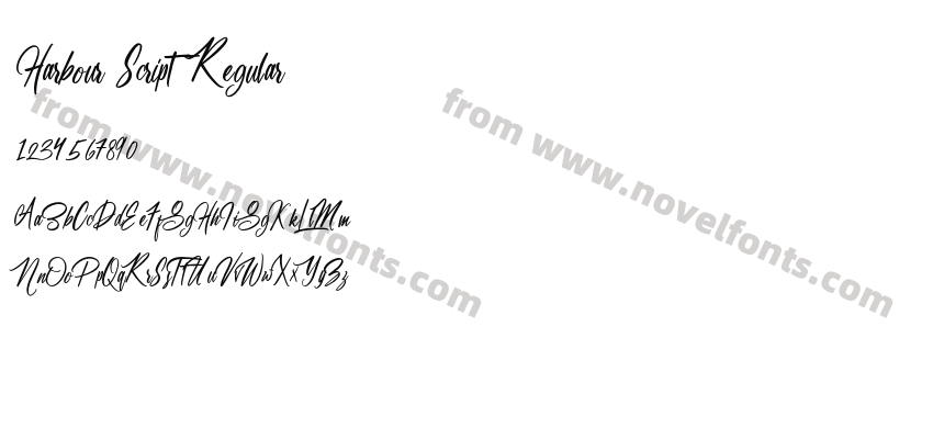Harbour Script RegularPreview