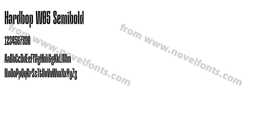 Hardbop W05 SemiboldPreview