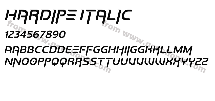 Hardipe ItalicPreview