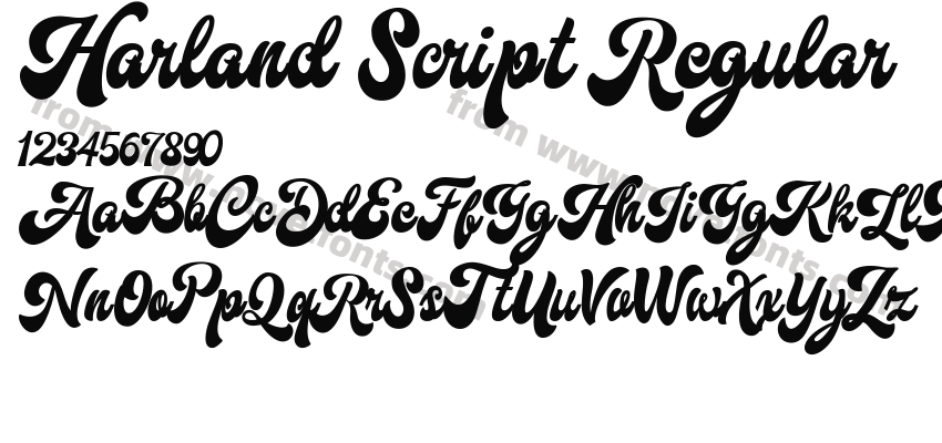 Harland Script RegularPreview