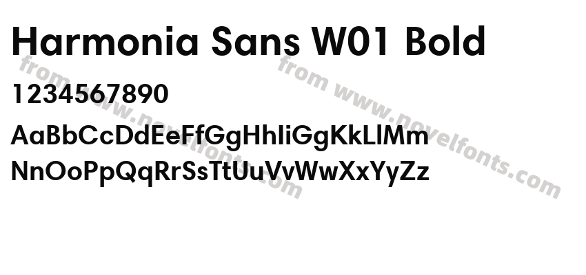 Harmonia Sans W01 BoldPreview