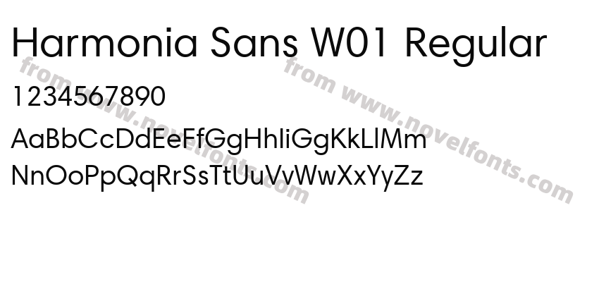 Harmonia Sans W01 RegularPreview