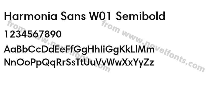 Harmonia Sans W01 SemiboldPreview