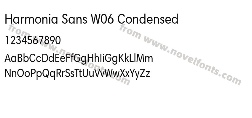 Harmonia Sans W06 CondensedPreview