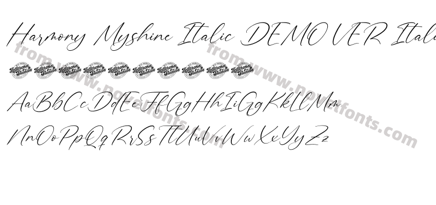 Harmony Myshine Italic DEMO VER ItalicPreview
