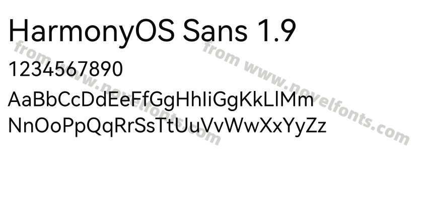 HarmonyOS Sans 1.9Preview