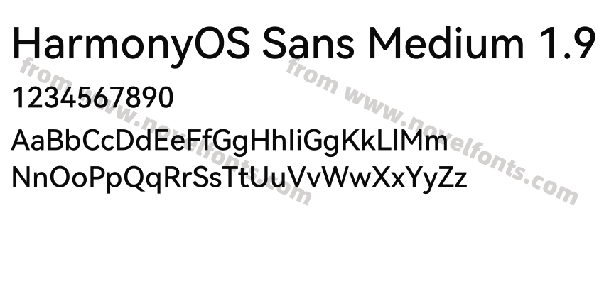 HarmonyOS Sans Medium 1.9Preview