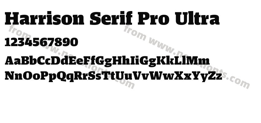 Harrison Serif Pro UltraPreview