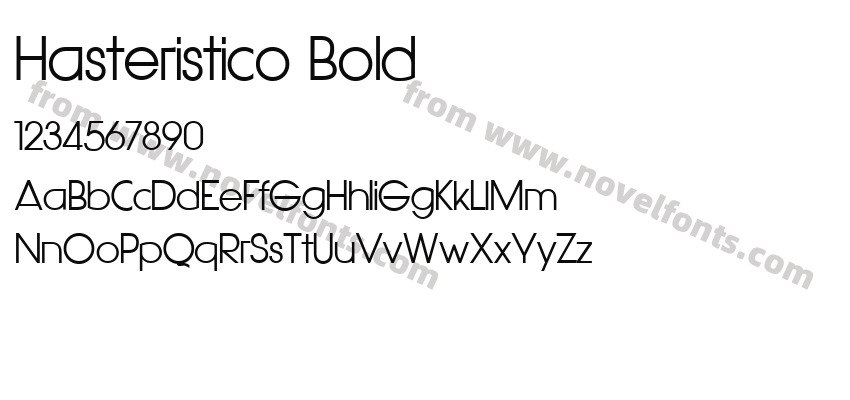 Hasteristico BoldPreview