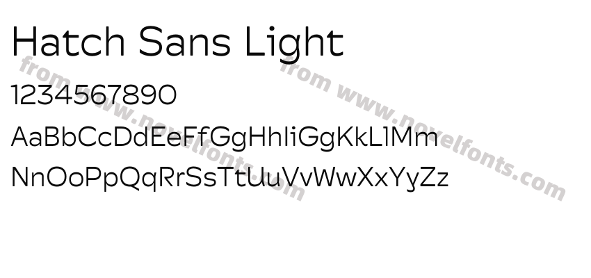 Hatch Sans LightPreview