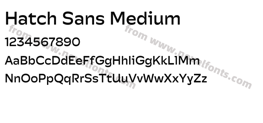 Hatch Sans MediumPreview