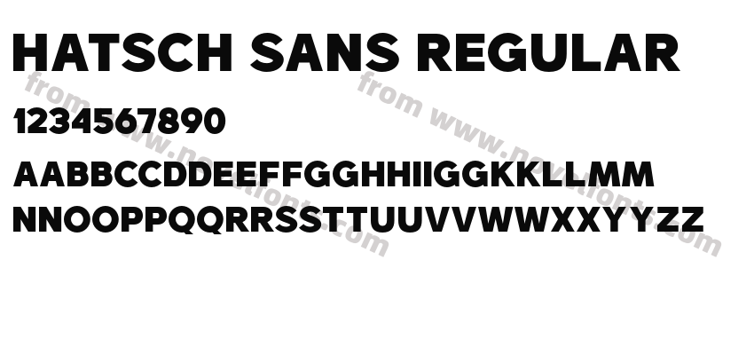 Hatsch sans RegularPreview