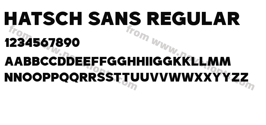 Hatsch sans RegularPreview