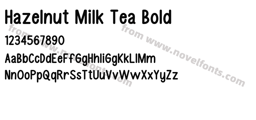 Hazelnut Milk Tea BoldPreview