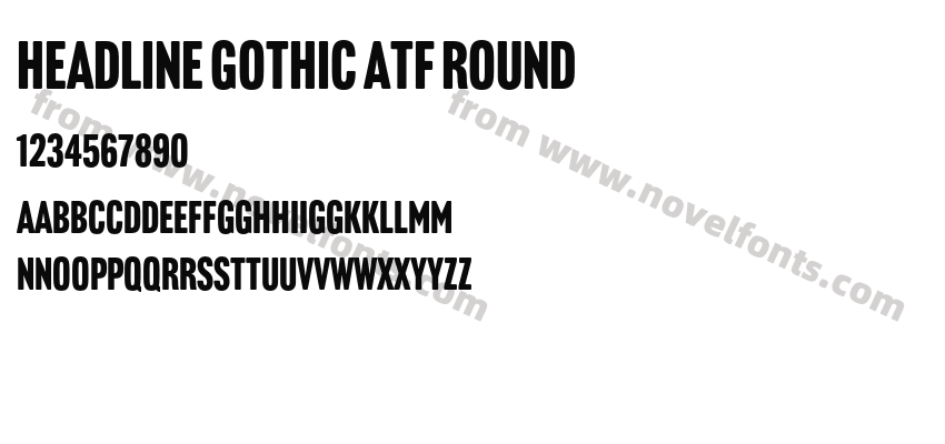 Headline Gothic ATF RoundPreview