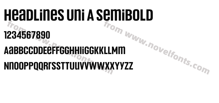 Headlines Uni A SemiboldPreview